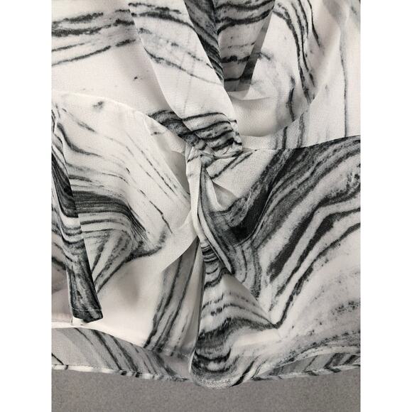 Calvin Klein Twist Front Top Women's Size XS/TP Marble NEW - Picture 4 of 9